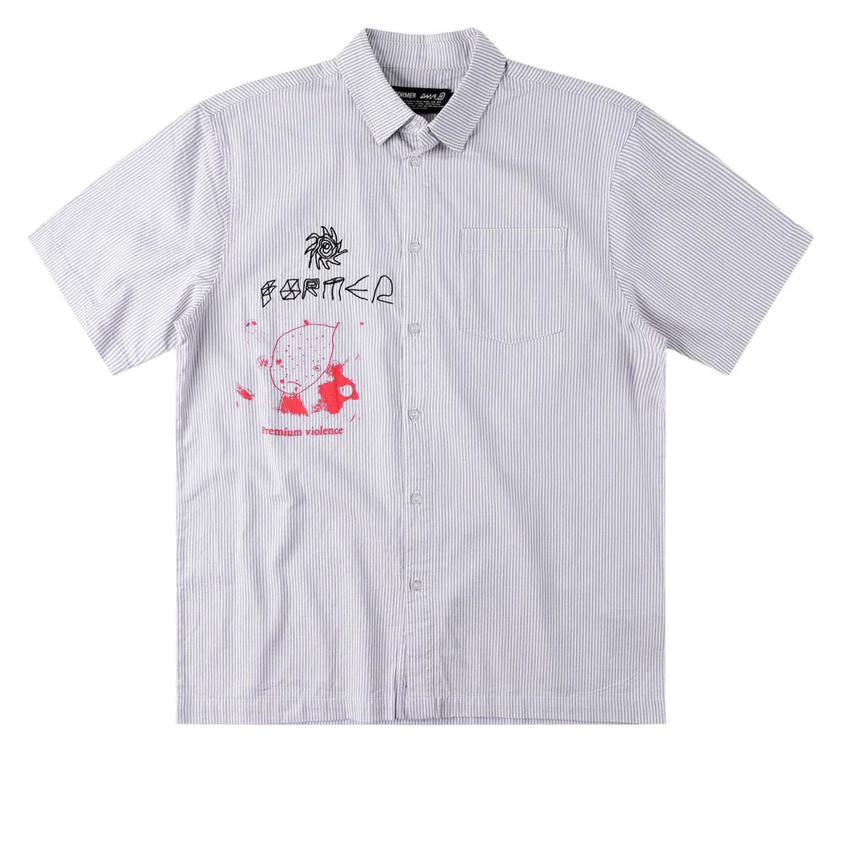 Former DxD Reynolds Stripe Shirt - Grey