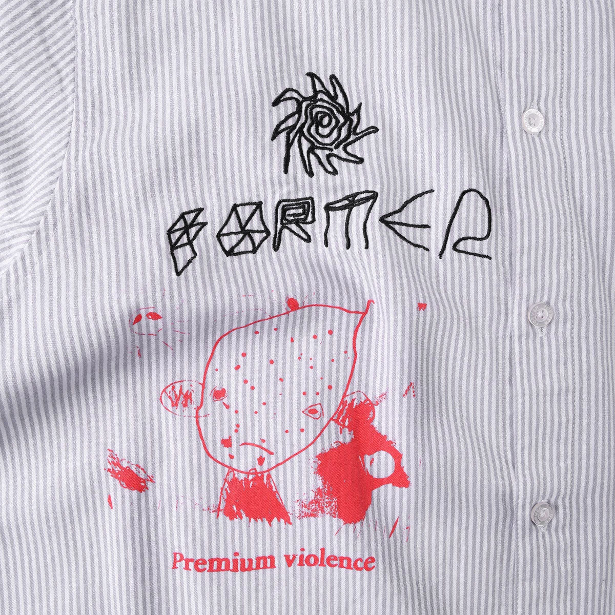 Former DxD Reynolds Stripe Shirt - Grey - Image 4