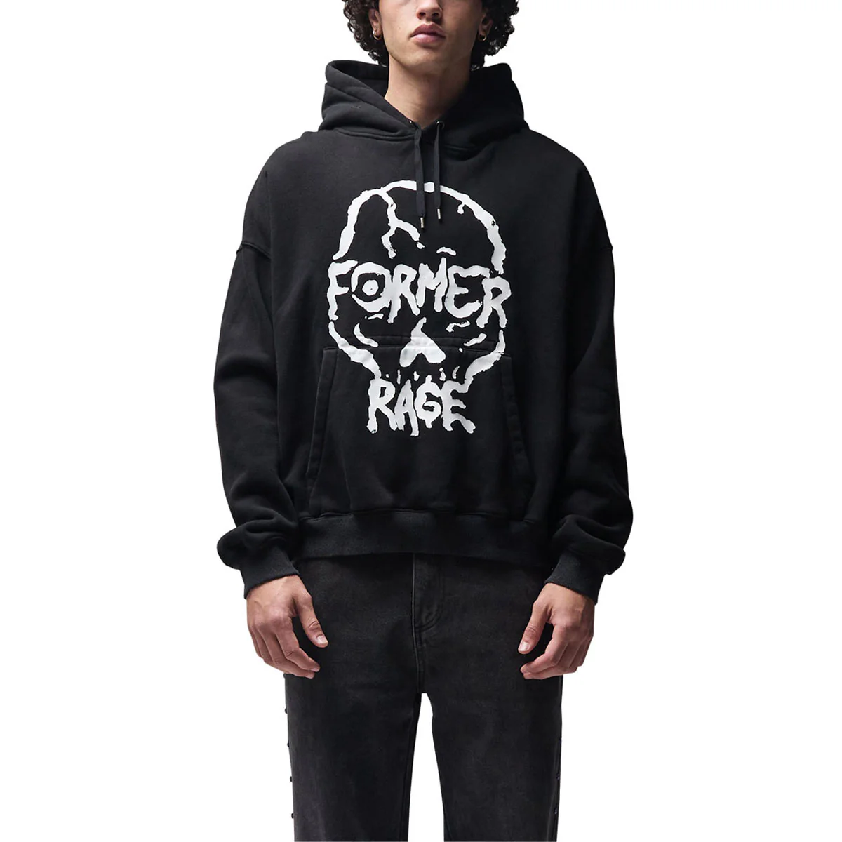 Former Skullz Boxy Heavy Hoodie - Merch Black