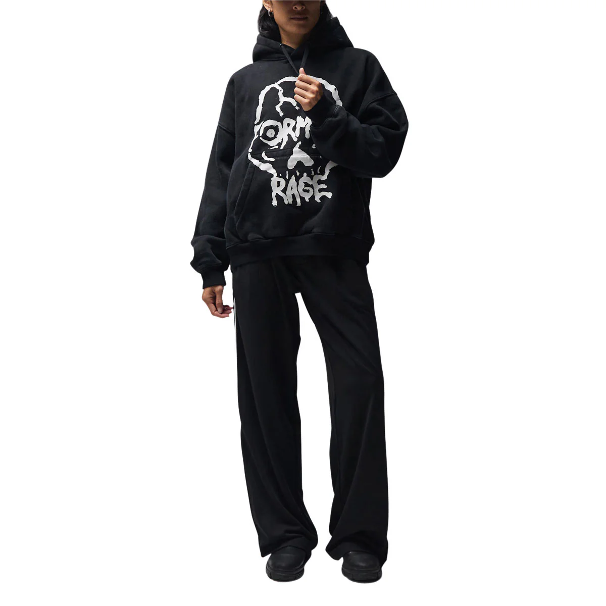 Former Skullz Boxy Heavy Hoodie - Merch Black - Image 4