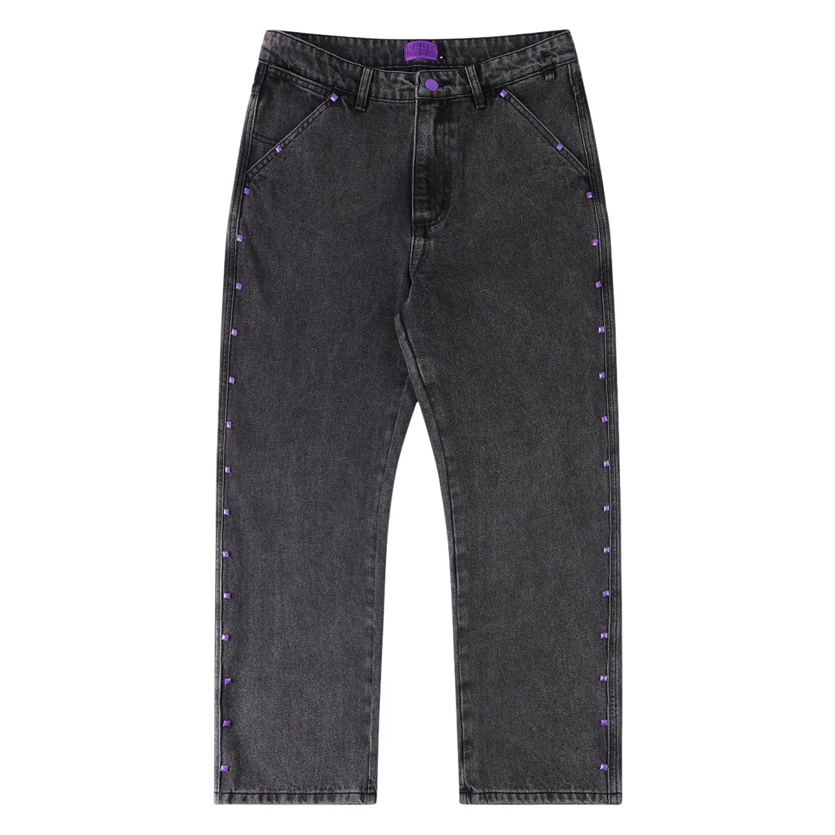 Former Studded Denim Jeans - Washed Black