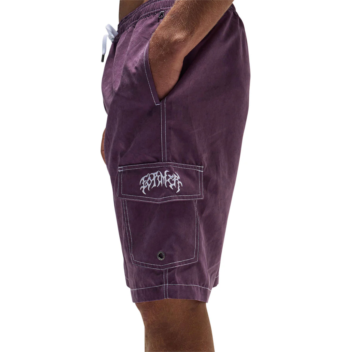 Former Swans Cargo 21 Boardshorts - Washed Purple - Image 4