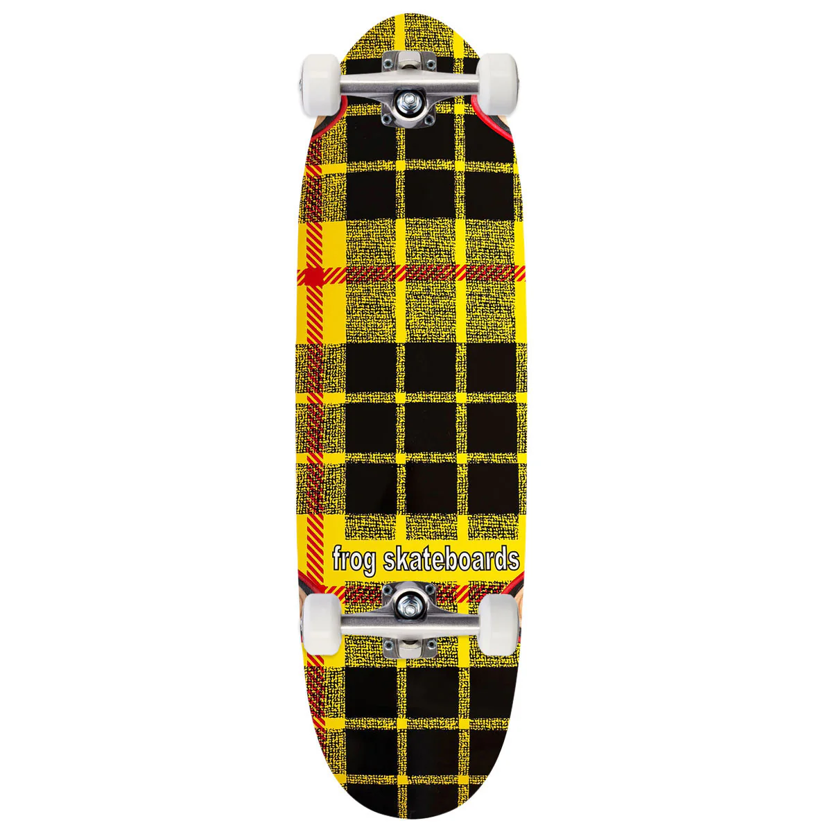 Frog Plaid Micro Paper Skateboard Complete - 7.75"
