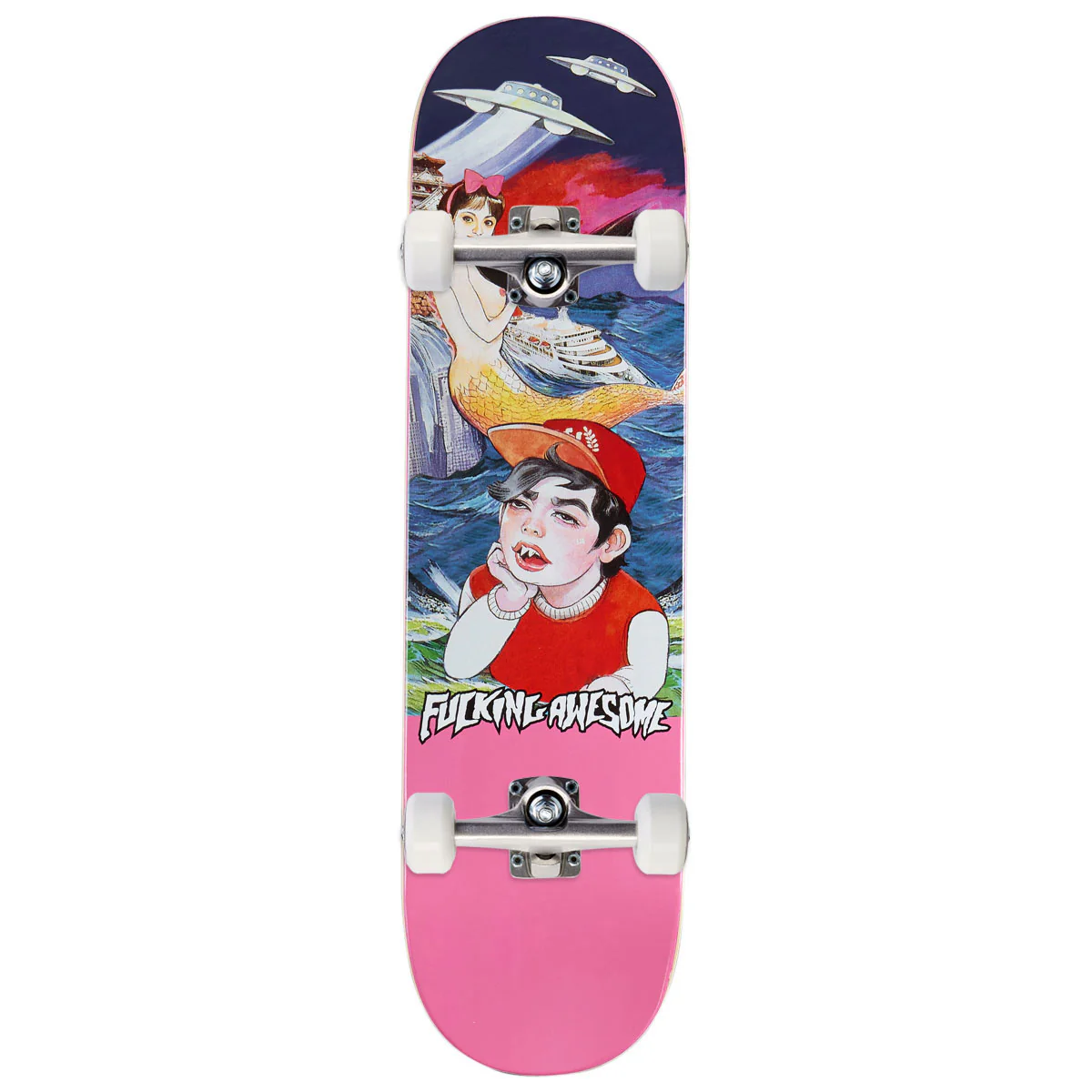 Fucking Awesome Aidan Mackey Kamakura Shape 1 Skateboard Complete - 8.25"
