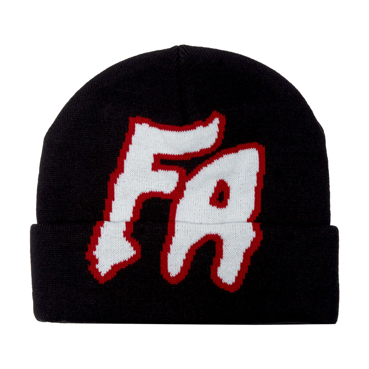 Fucking Awesome Big Seduction Cuffed Beanie - Navy/Yellow/Red