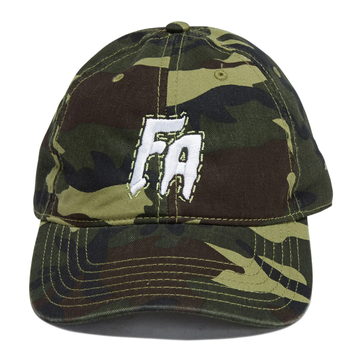 Fucking Awesome Camo Seduction Contrast Stitch 6 Panel Hat - Washed Camo - Image 2