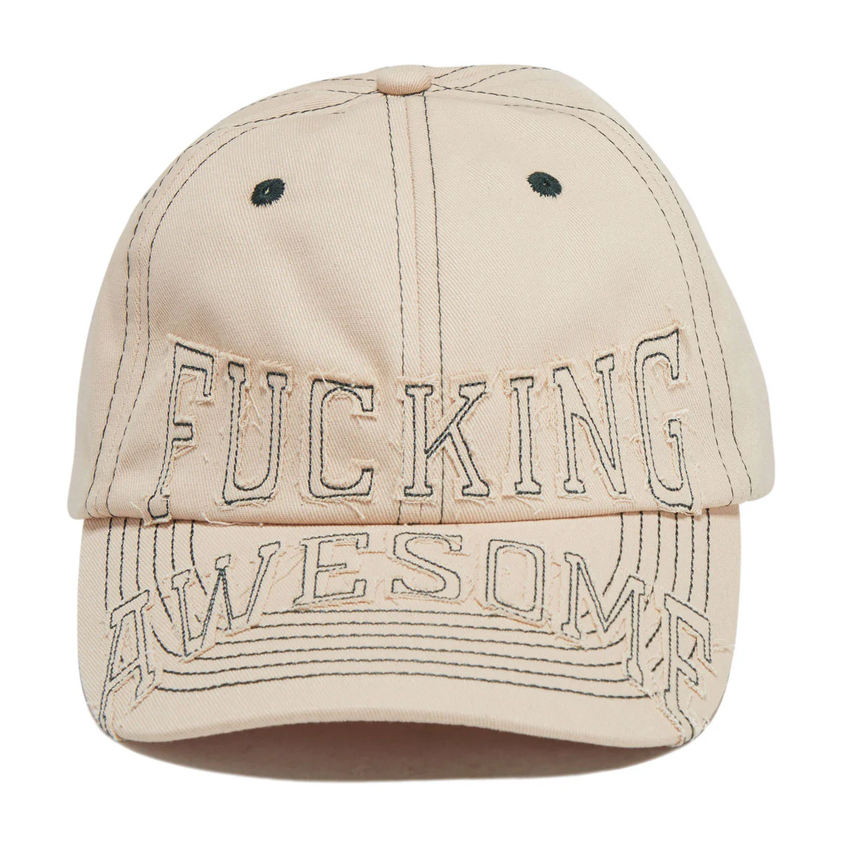 Fucking Awesome KO 6 Panel Hat - Cream - Image 2
