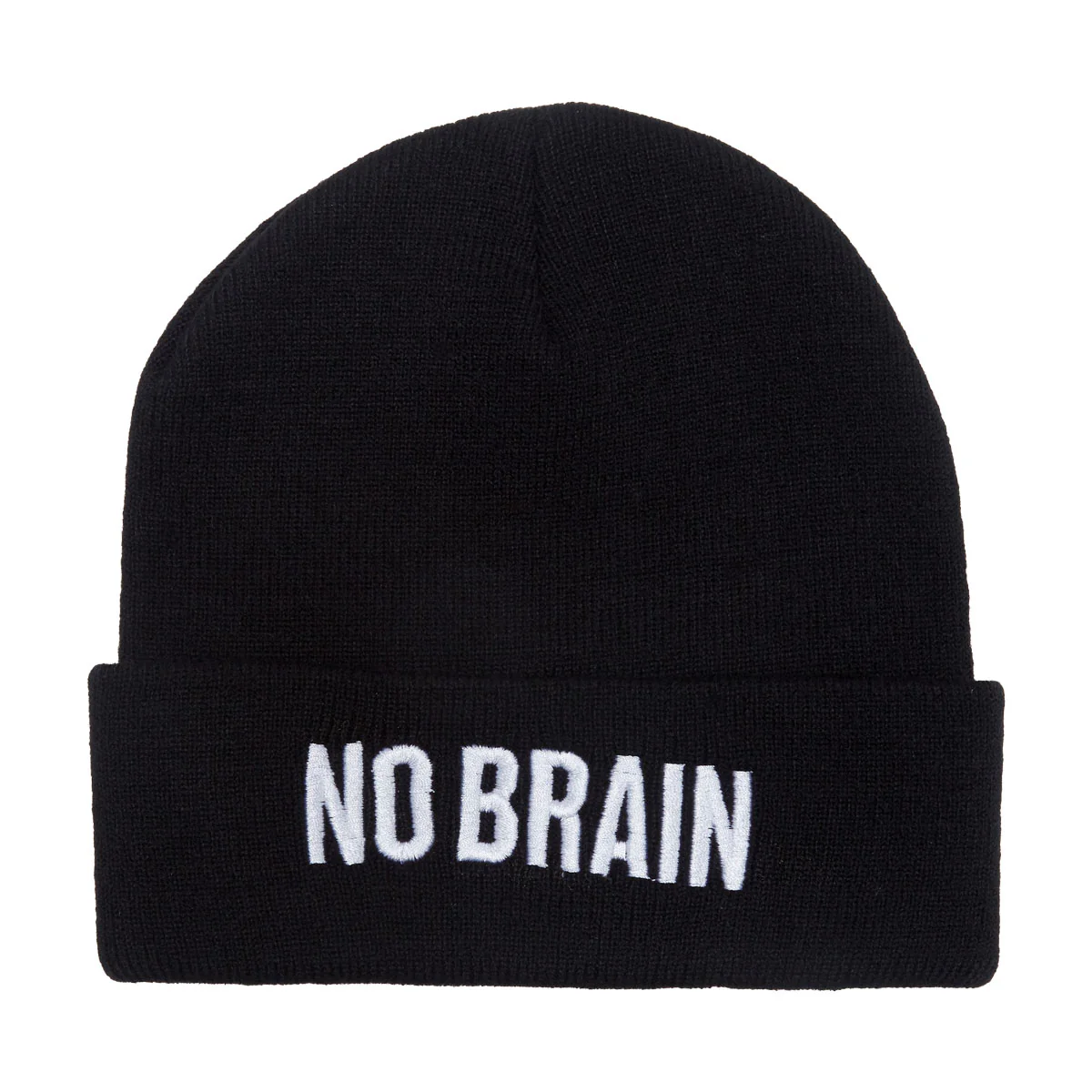 Fucking Awesome No Brain Cuffed Beanie - Black