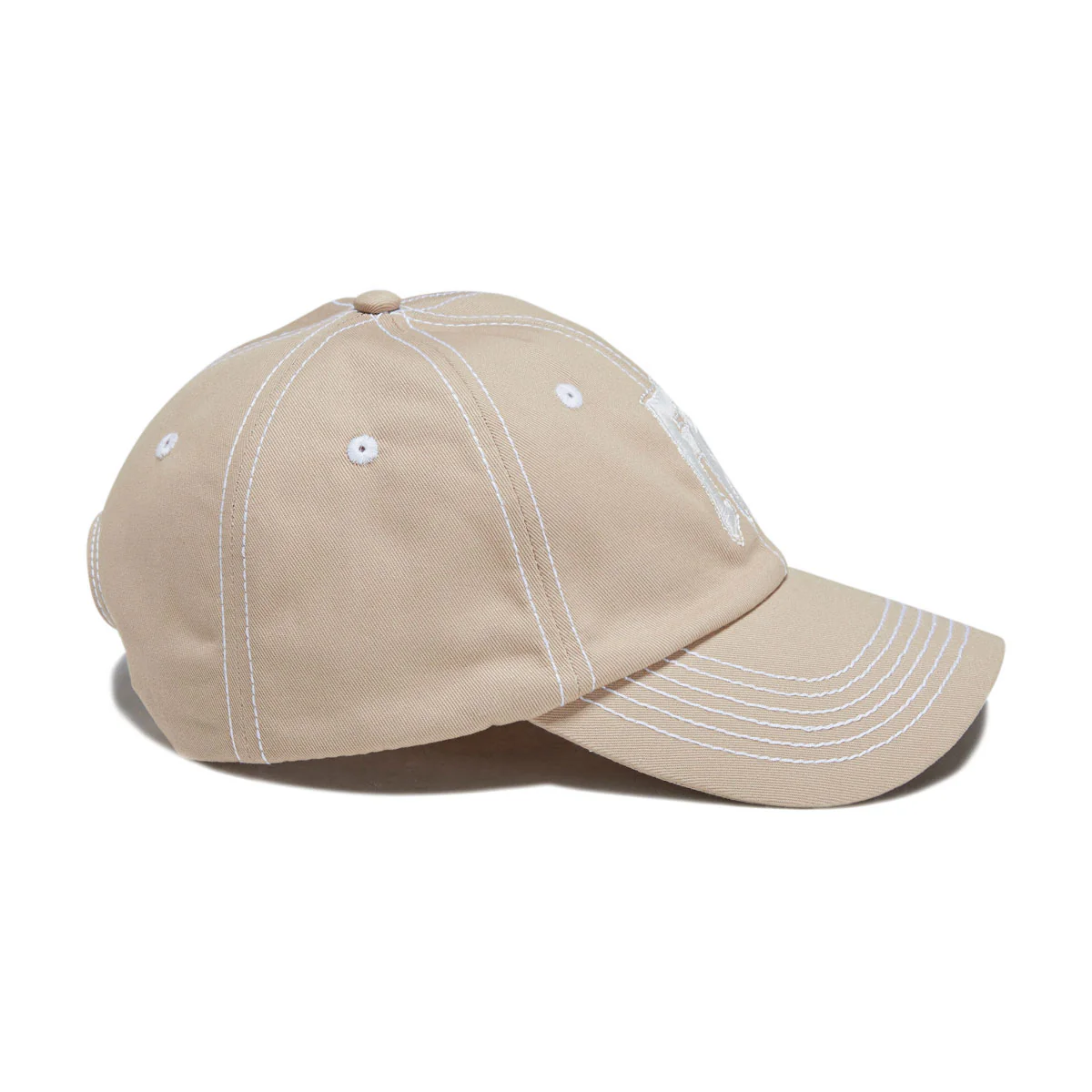 Fucking Awesome Seduction Contrast Stitch 6 Panel Hat - Khaki - Image 3