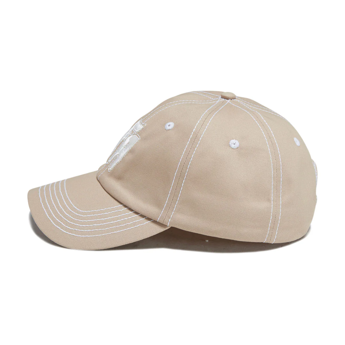 Fucking Awesome Seduction Contrast Stitch 6 Panel Hat - Khaki - Image 4