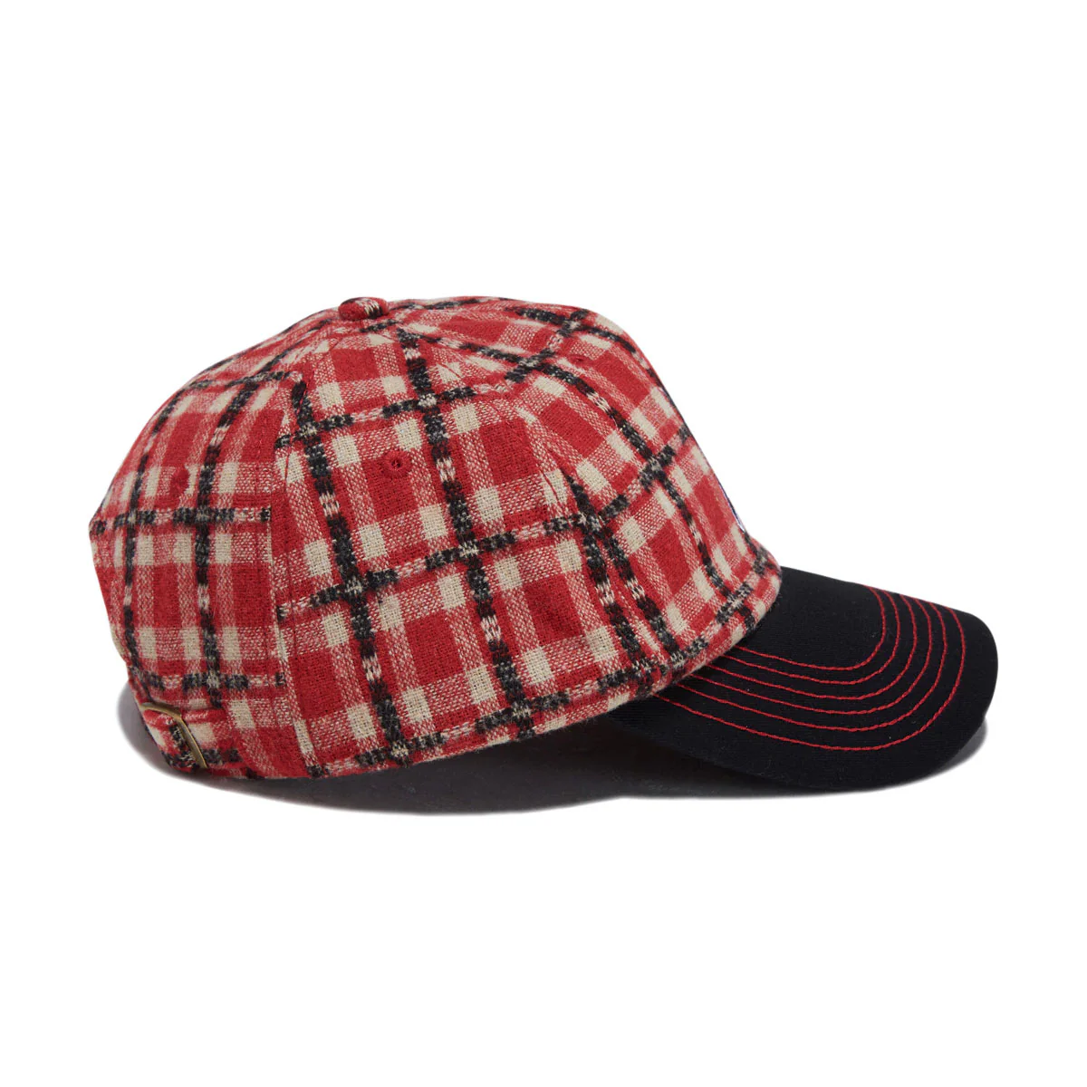 Fucking Awesome Seduction Plaid Snapback Hat - Red - Image 4