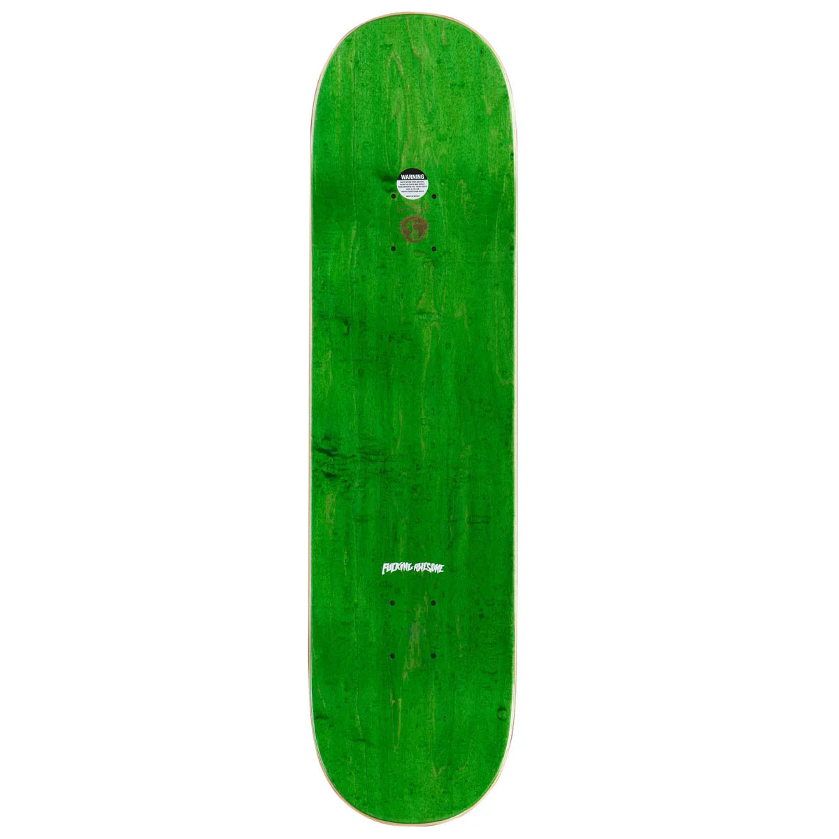 Fucking Awesome Stamp Embossed Shape 1 Skateboard Complete - Neon Green - 8.25" - Image 2