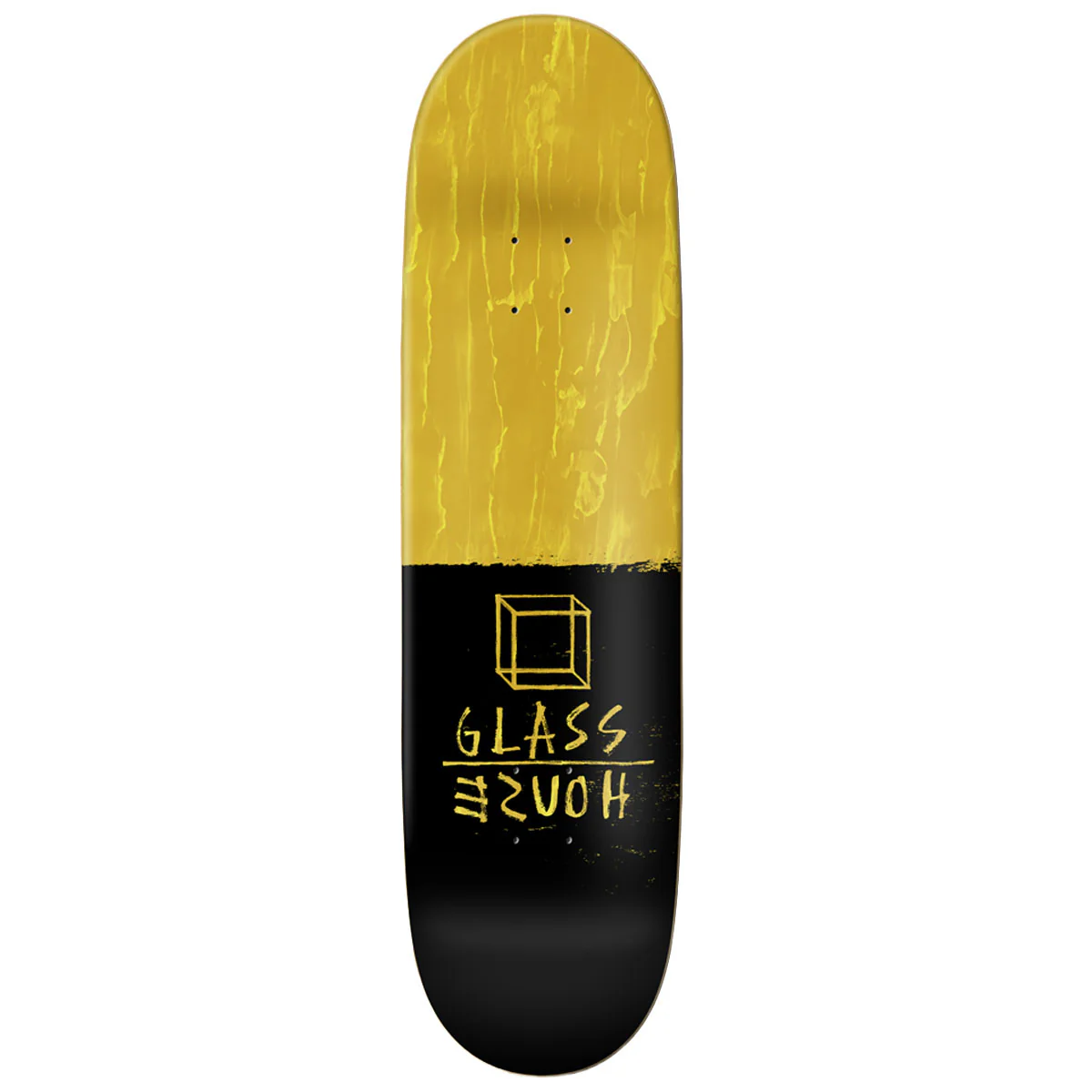 Glass House Glass Man Skateboard Deck - Silver Foil - 8.375" - Image 2