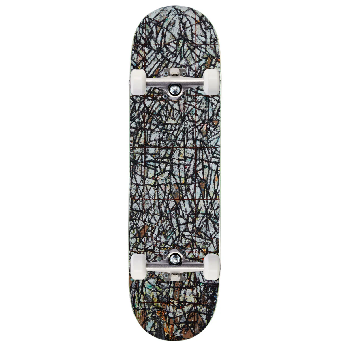 GX1000 B&W Abstract Skateboard Complete - 8.50"