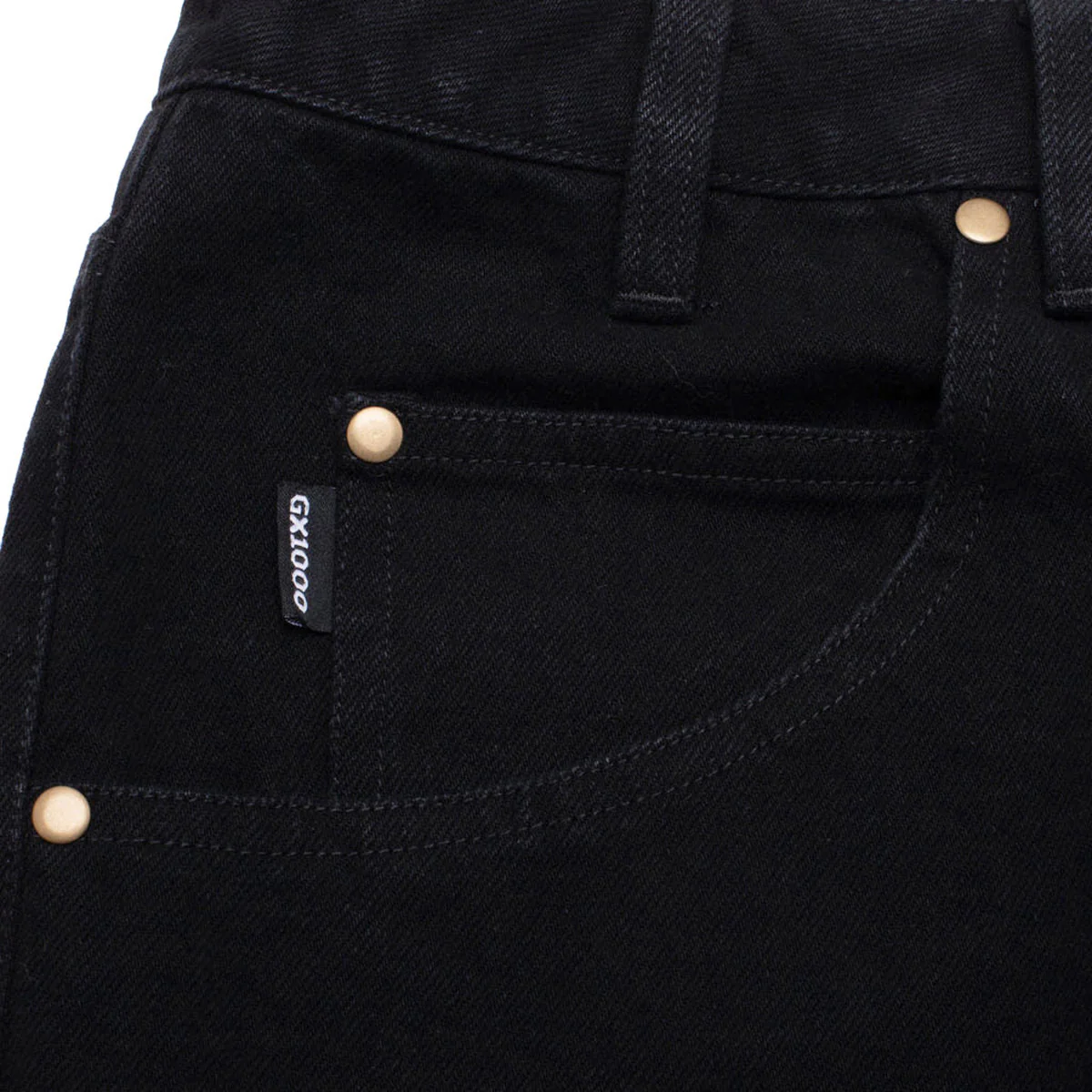 GX1000 Baggy Jeans - Black Denim - Image 3