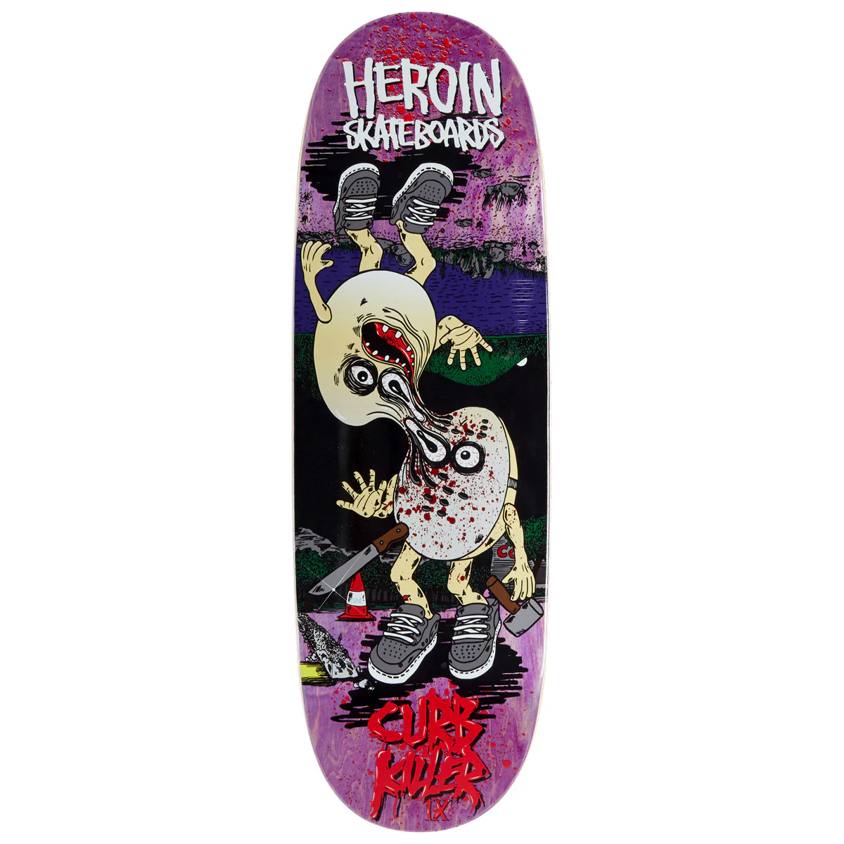 Heroin Curb Killer 9 Merged Skateboard Deck - 10.00"