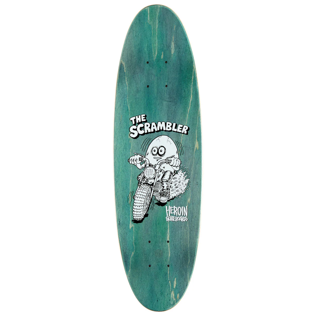 Heroin Scrambler Egg Skateboard Complete - 7.88" - Image 2