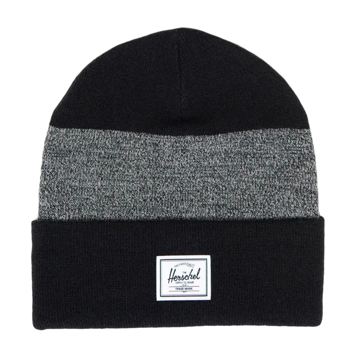 Herschel Supply Elmer Pattern Beanie - Black/Heather Black CS