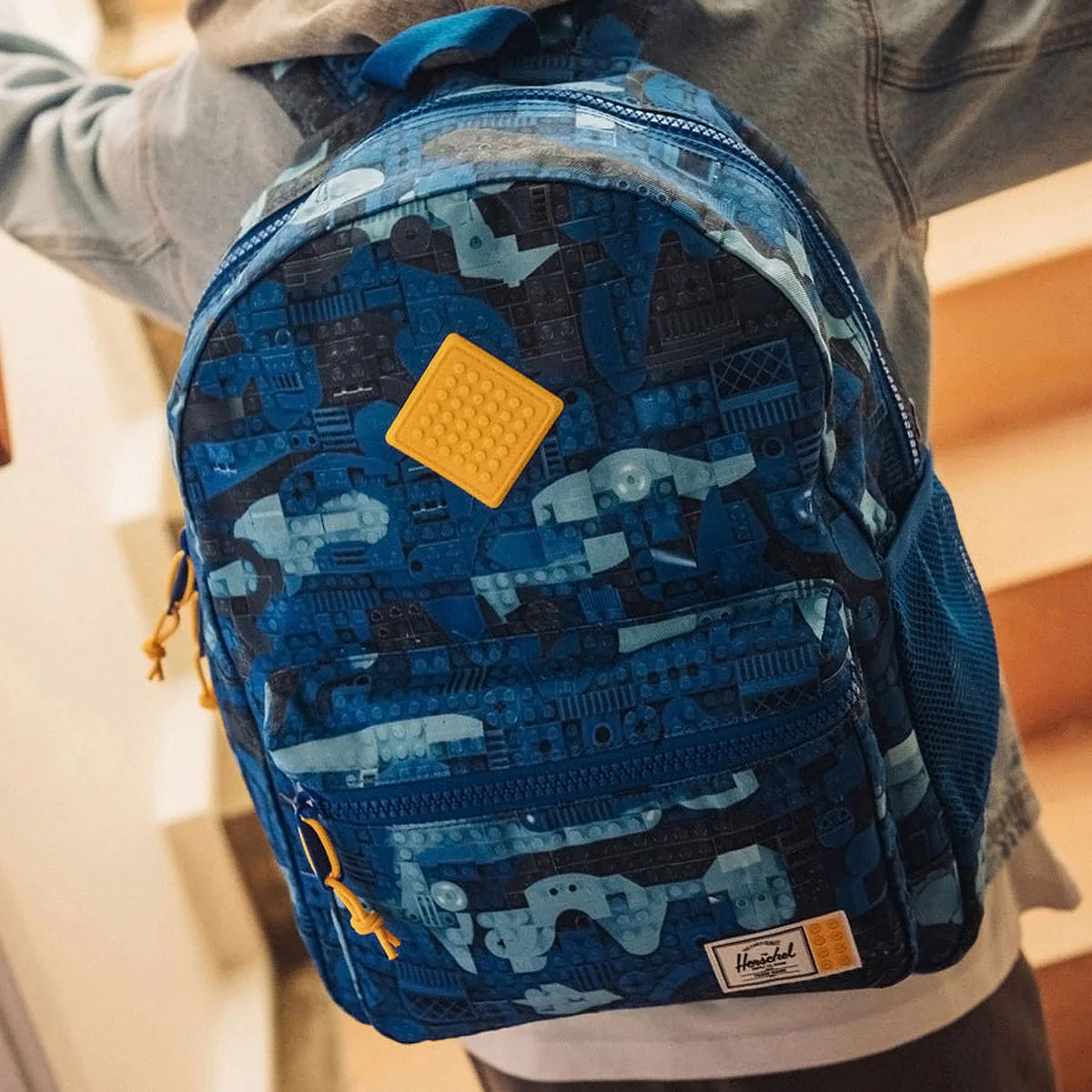 Herschel Supply x LEGO Kids Heritage Kids Backpack - Abstract Bricks Blue - Image 5