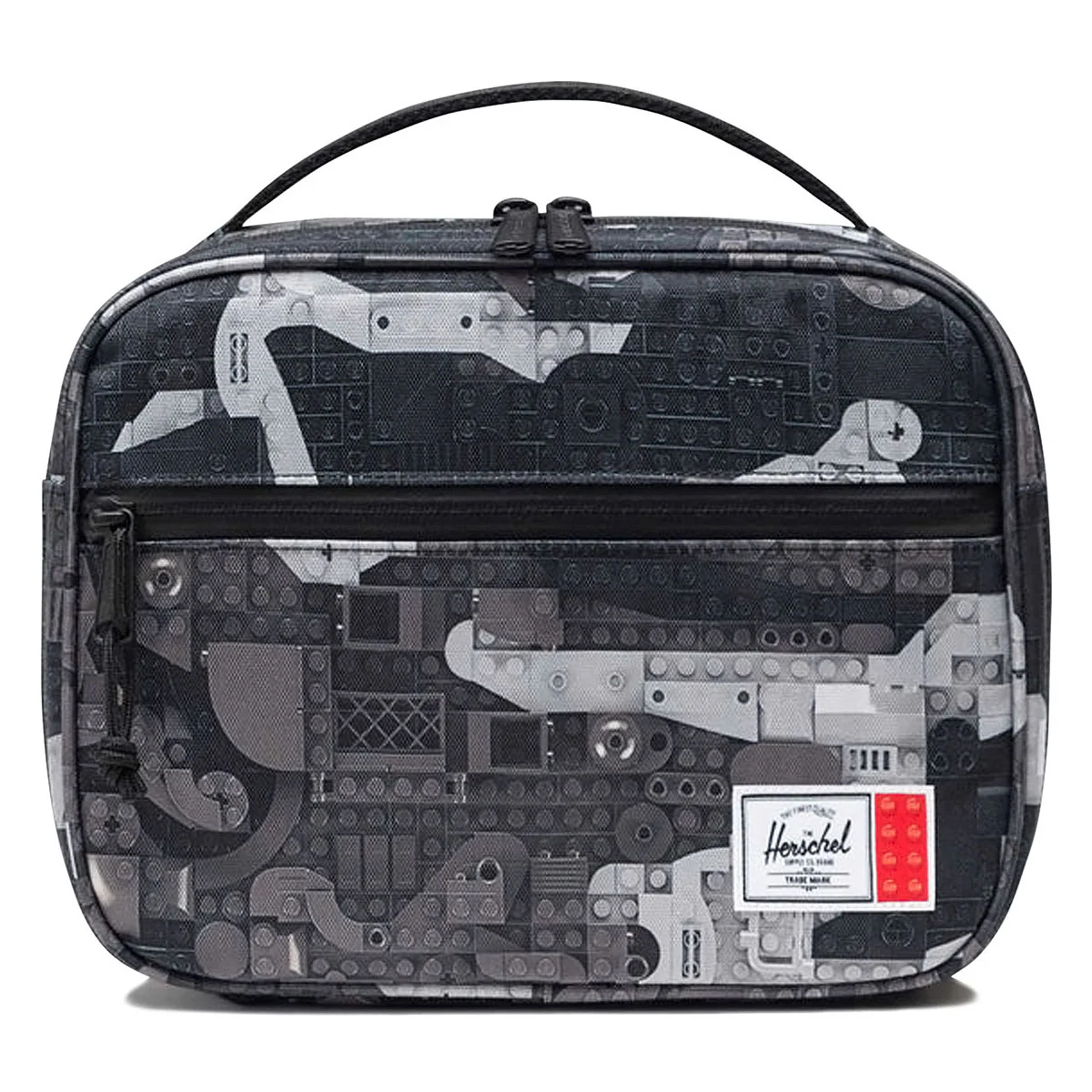 Herschel Supply x LEGO Pop Quiz Lunch Box - Abstract Bricks Black
