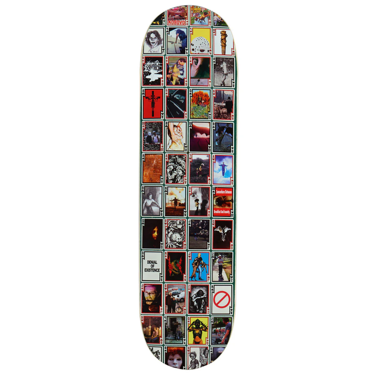 Hockey Playing Cards Shape 2 Team Skateboard Deck - 8.25"