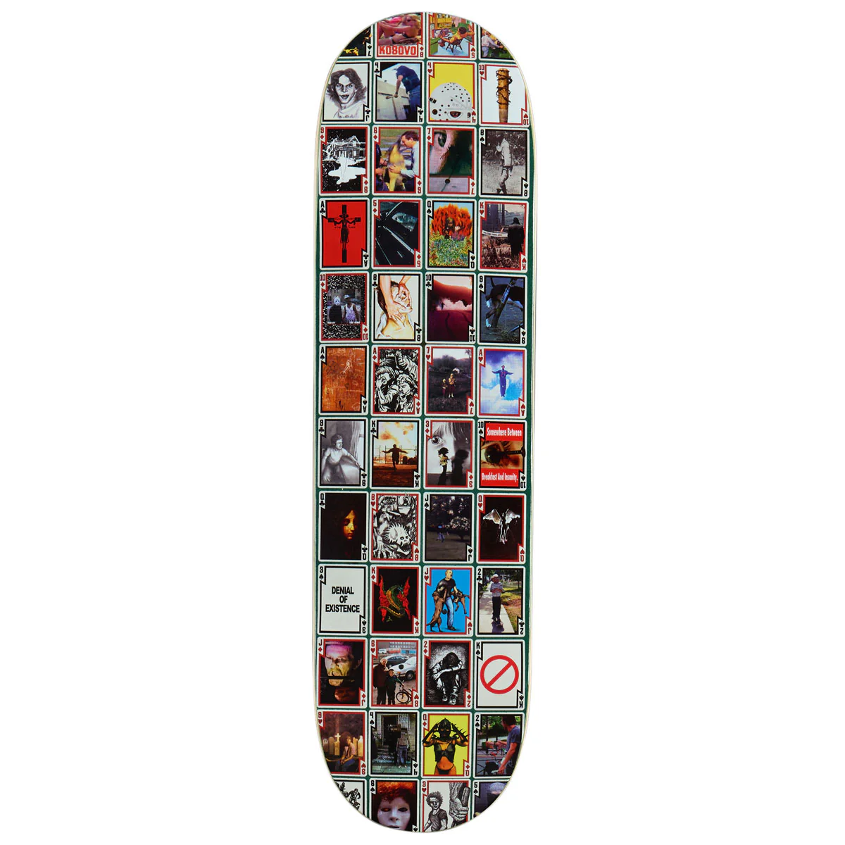 Hockey Playing Cards Shape 2 Team Skateboard Deck - 8.38"