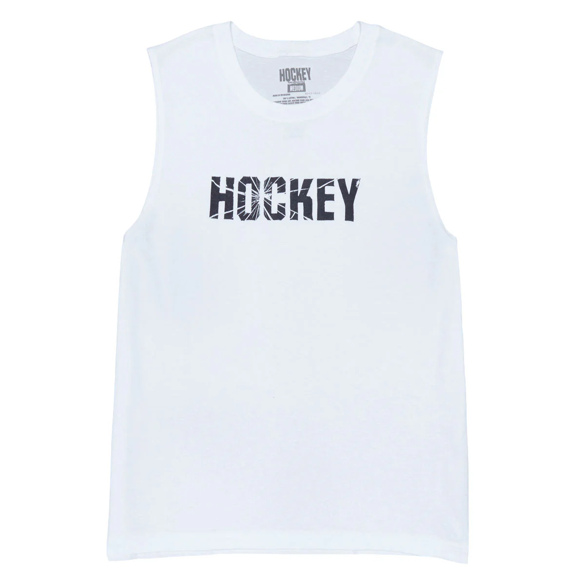 Hockey Shatter Tank Top - White