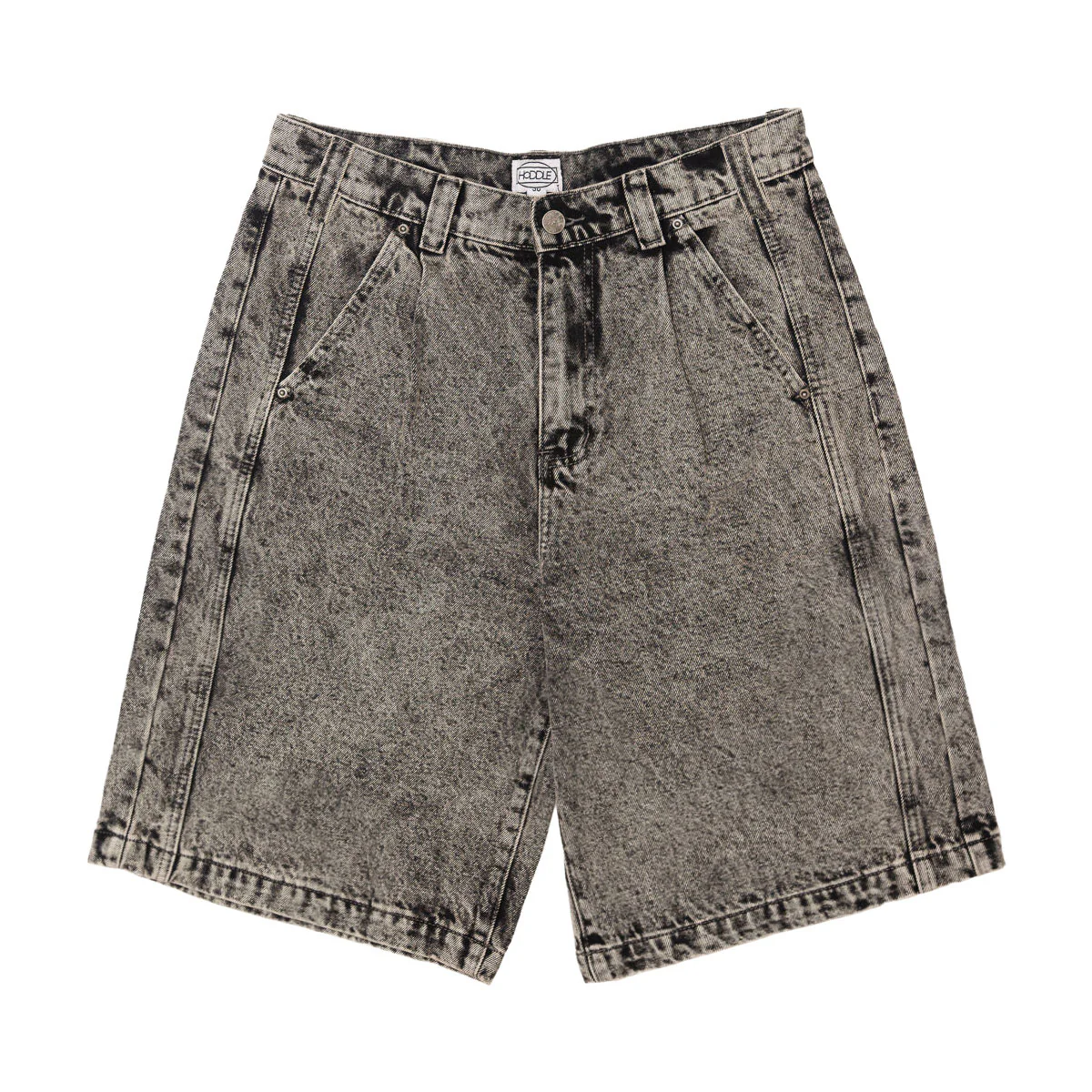 Hoddle Bermuda Shorts - Overdye Grey Denim