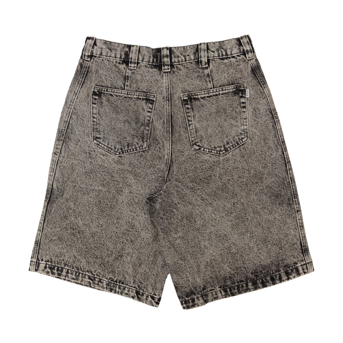 Hoddle Bermuda Shorts - Overdye Grey Denim - Image 2
