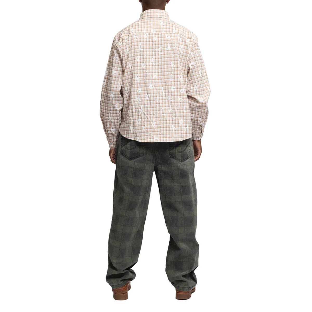 Hoddle Ranger Jeans - Green Plaid - Image 4