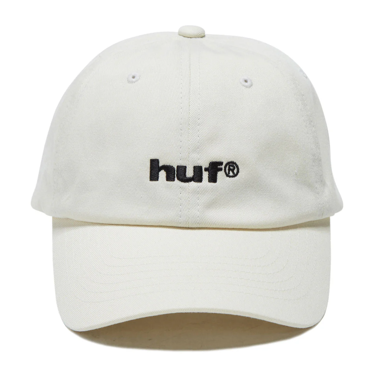 HUF 89 Embroidered 6 Panel CV Hat - Cream/Black - Image 2