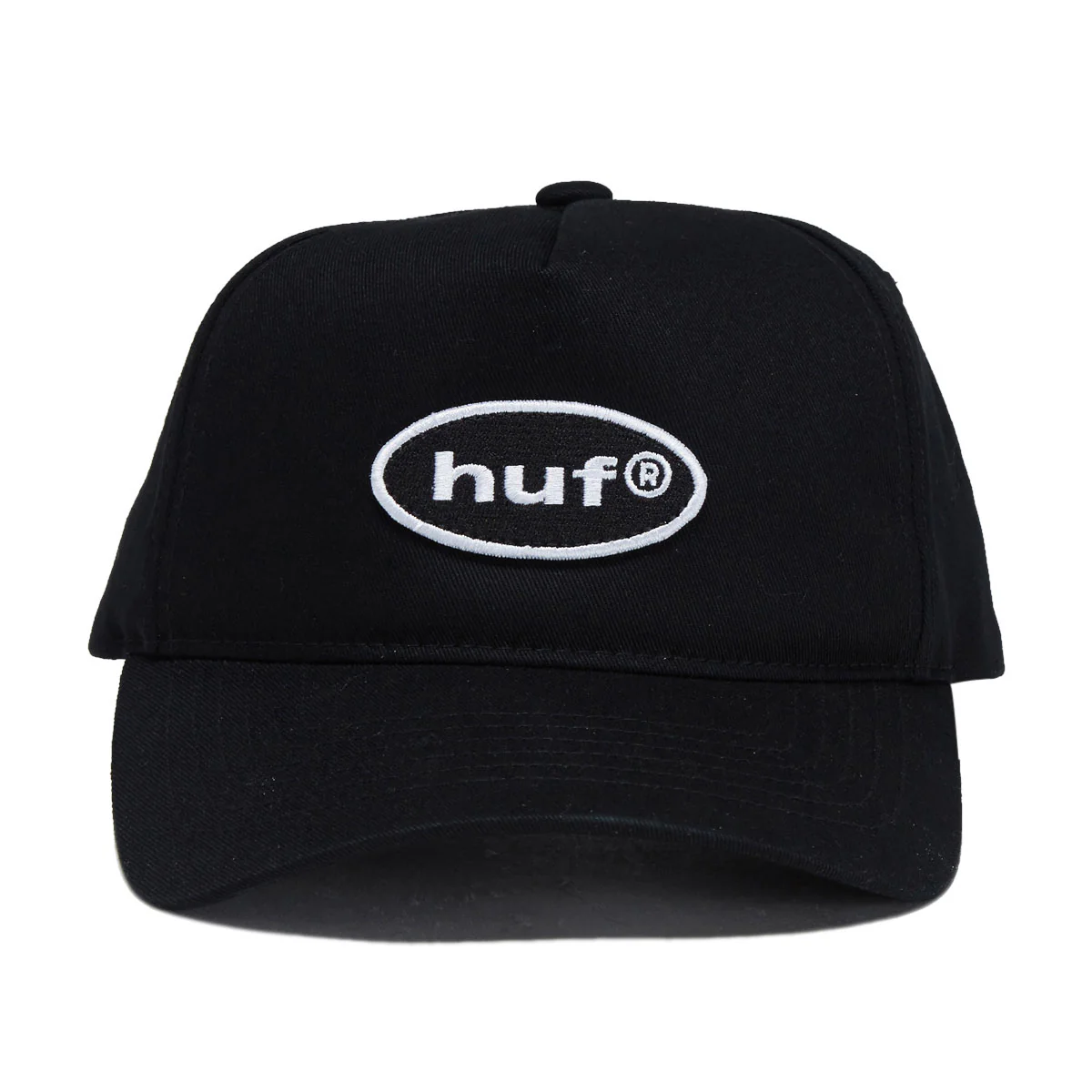 HUF 89 Oval 5 Panel Hat - Black - Image 5