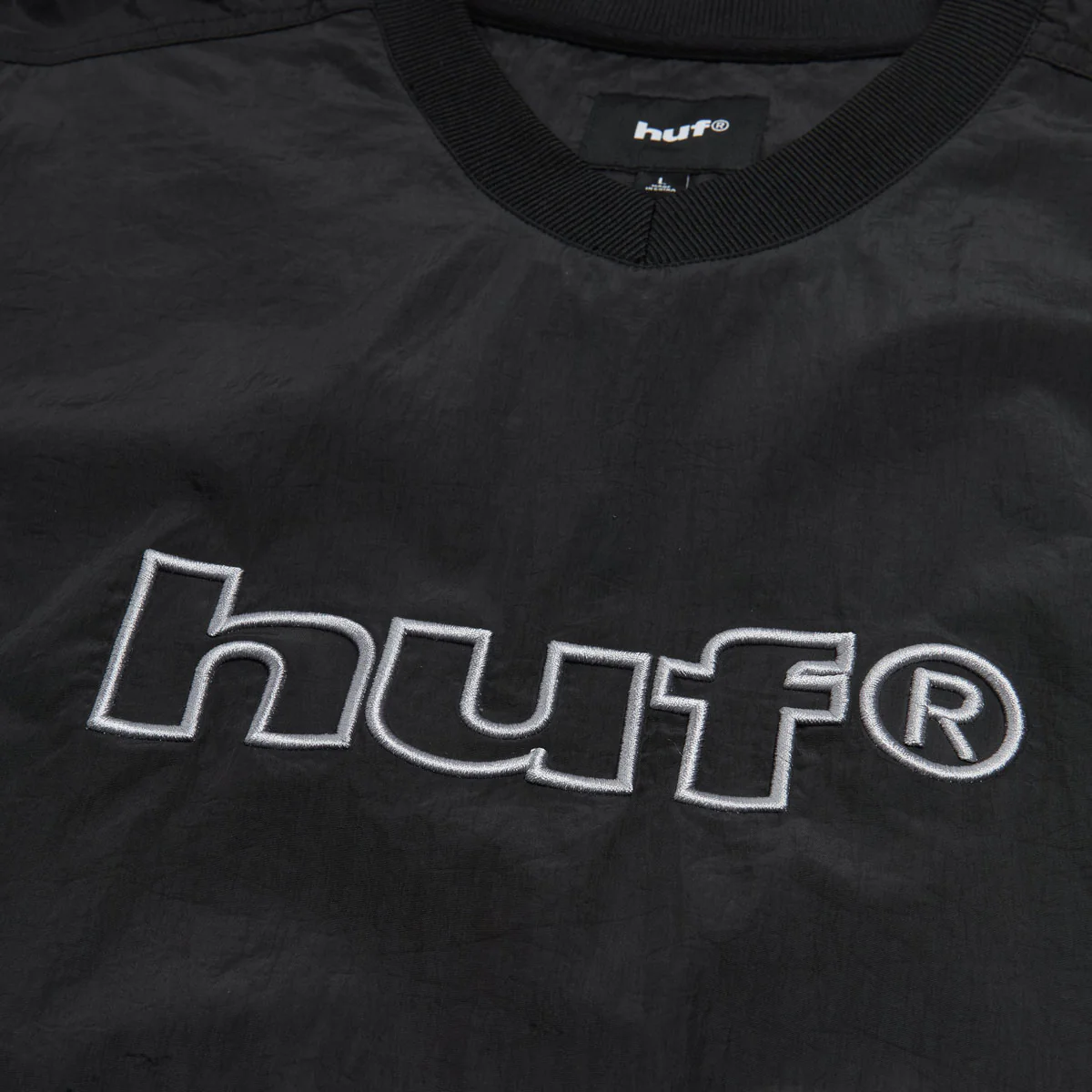 HUF 89 Pullover Long Sleeve Wind Shirt - Black - Image 3