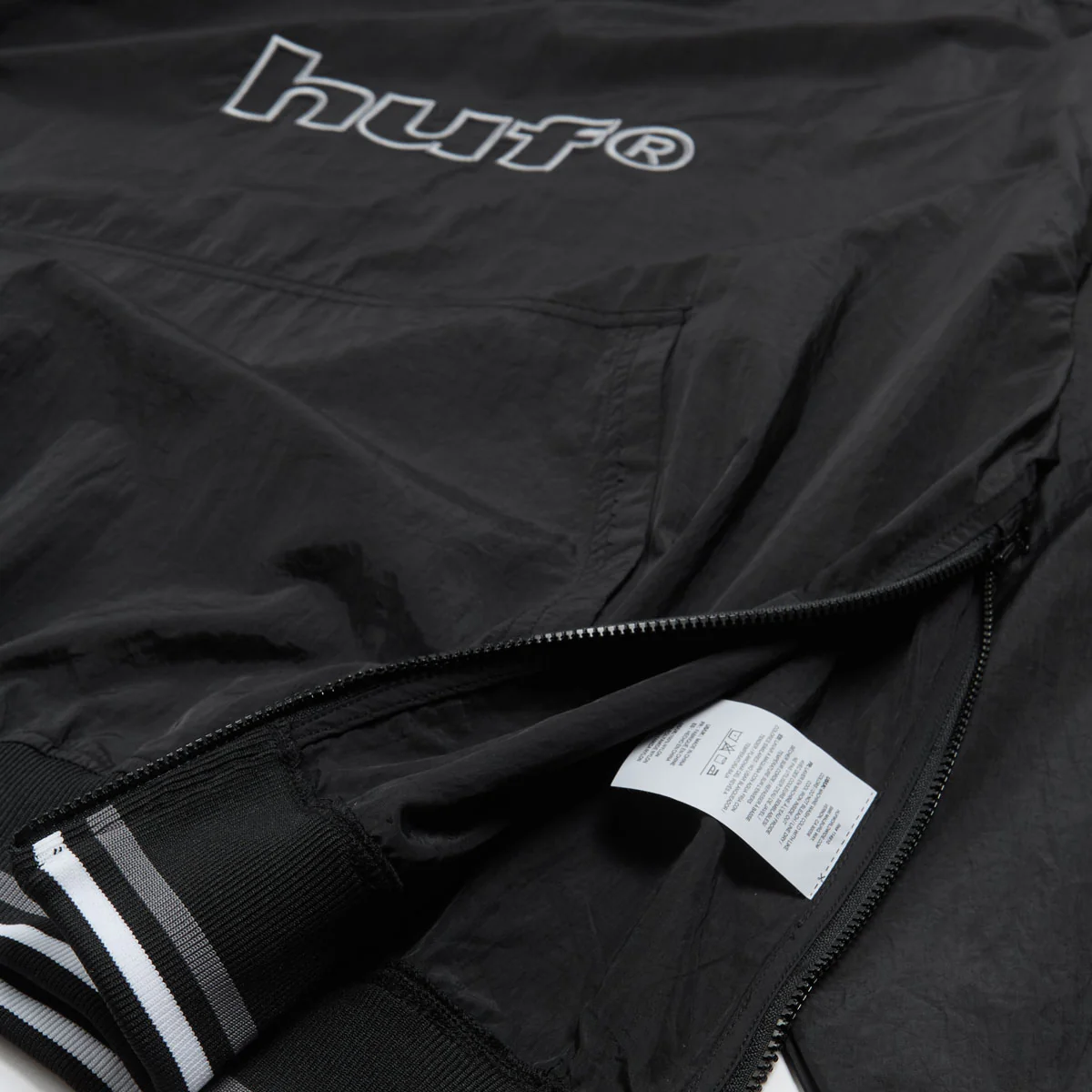 HUF 89 Pullover Long Sleeve Wind Shirt - Black - Image 4