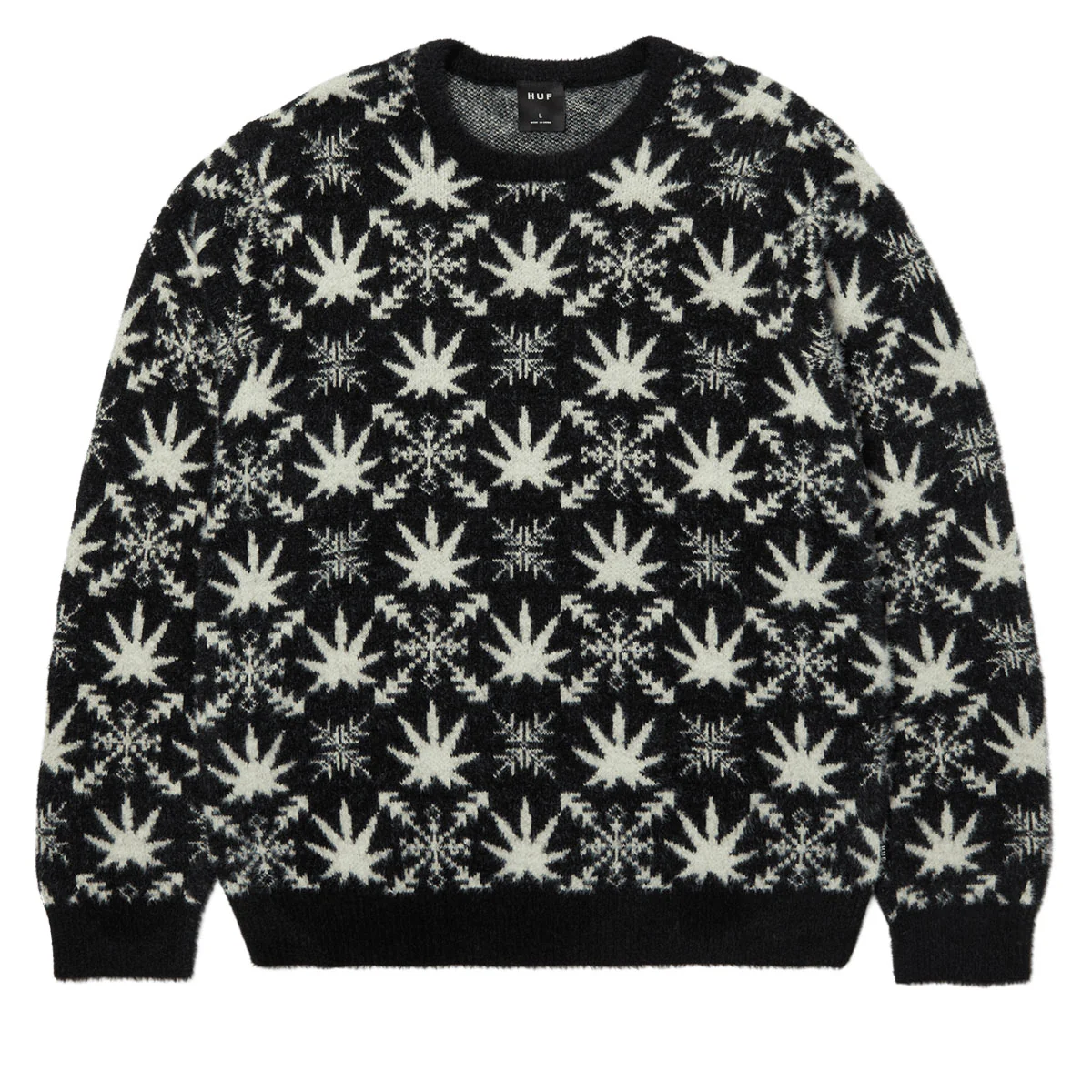 HUF Arctic Plantlife Crewneck Sweatshirt - Black