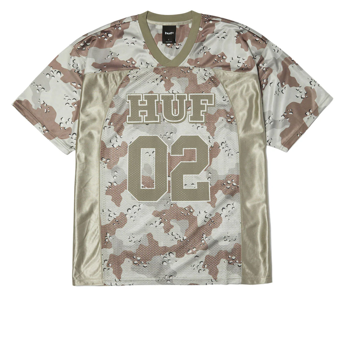HUF Camo Football Jersey - Brown
