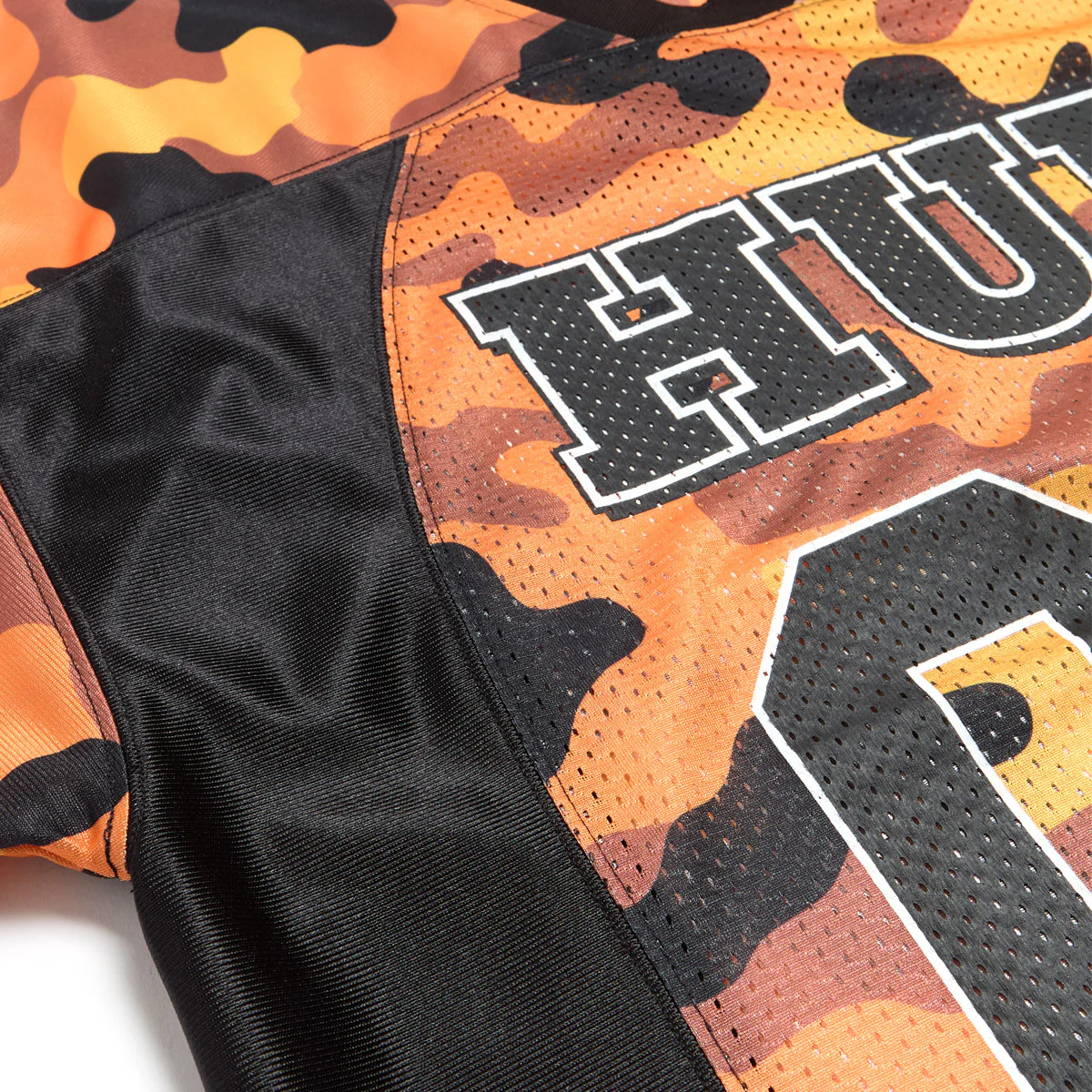 HUF Camo Football Jersey - Lava - Image 4