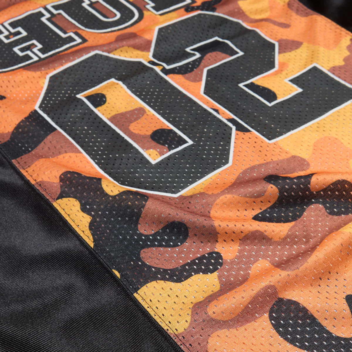 HUF Camo Football Jersey - Lava - Image 5