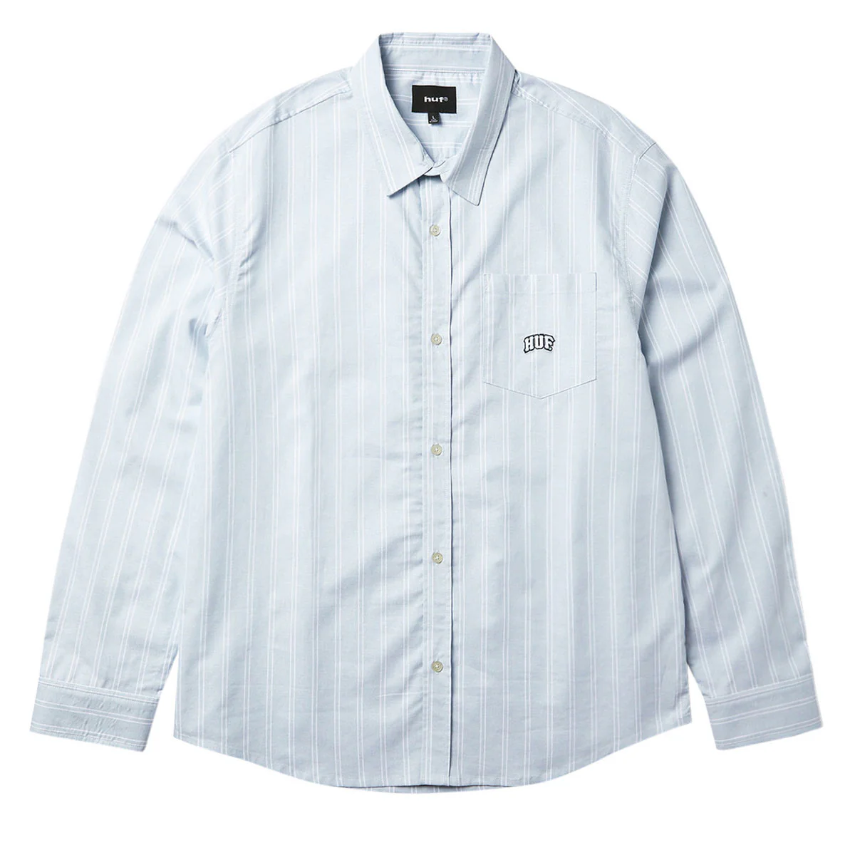 HUF Classic Arch Long Sleeve Oxford Shirt - Light Blue