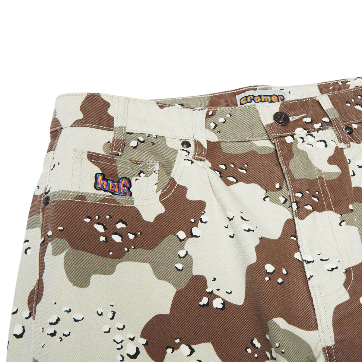 HUF Cromer Camo Jeans - Brown - Image 3