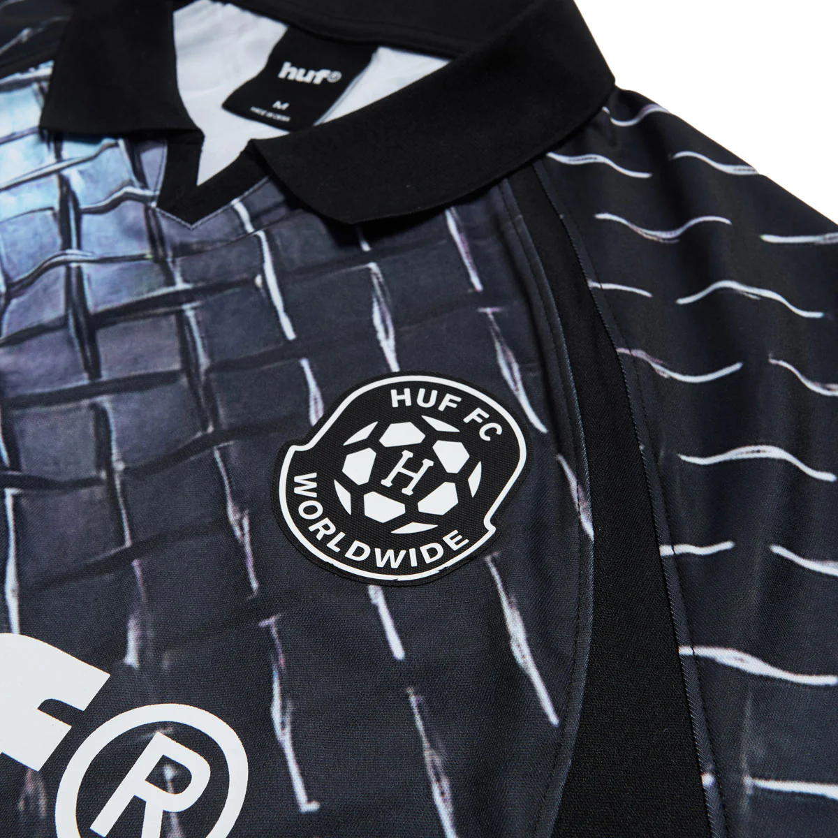 HUF Diamond Plate Jersey - Black - Image 3