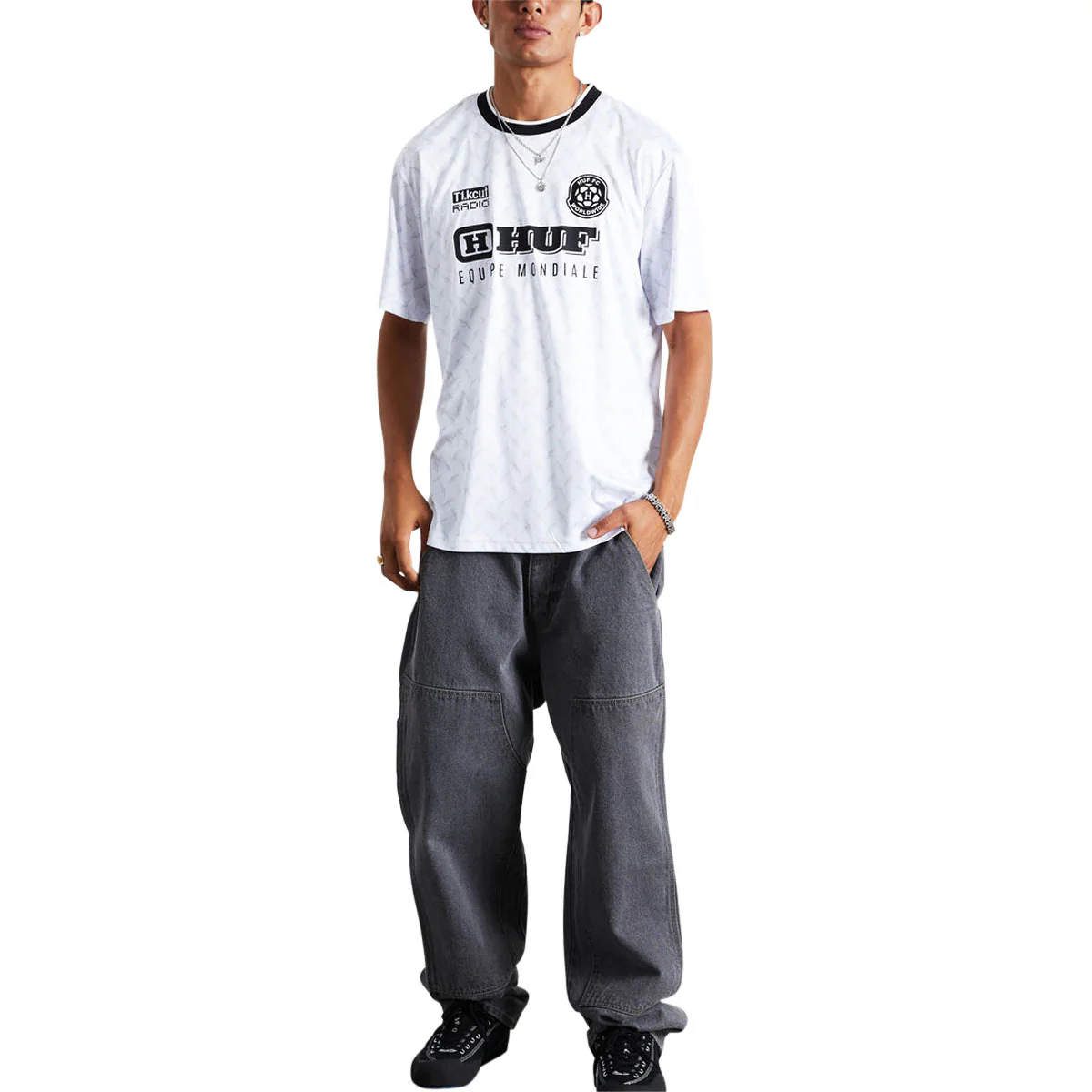 HUF Equipe Mondiale Jersey - White - Image 3