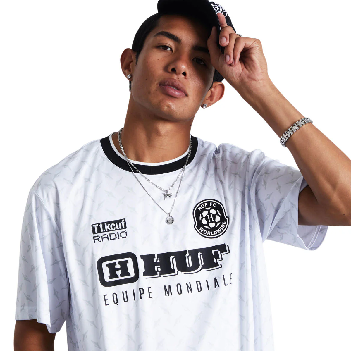 HUF Equipe Mondiale Jersey - White - Image 4