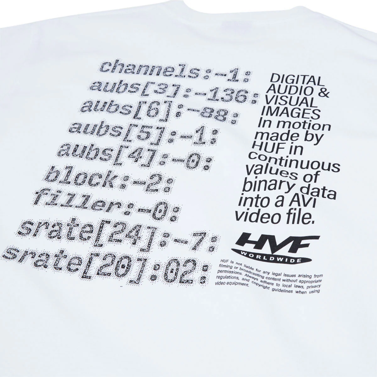 HUF H Cam T-Shirt - White - Image 4
