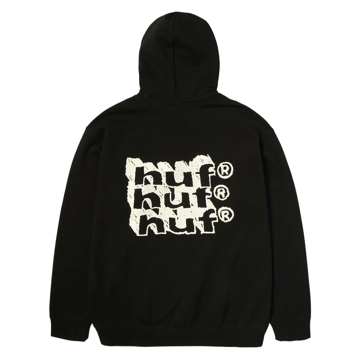 HUF Hand Stacked Hoodie - Black - Image 2