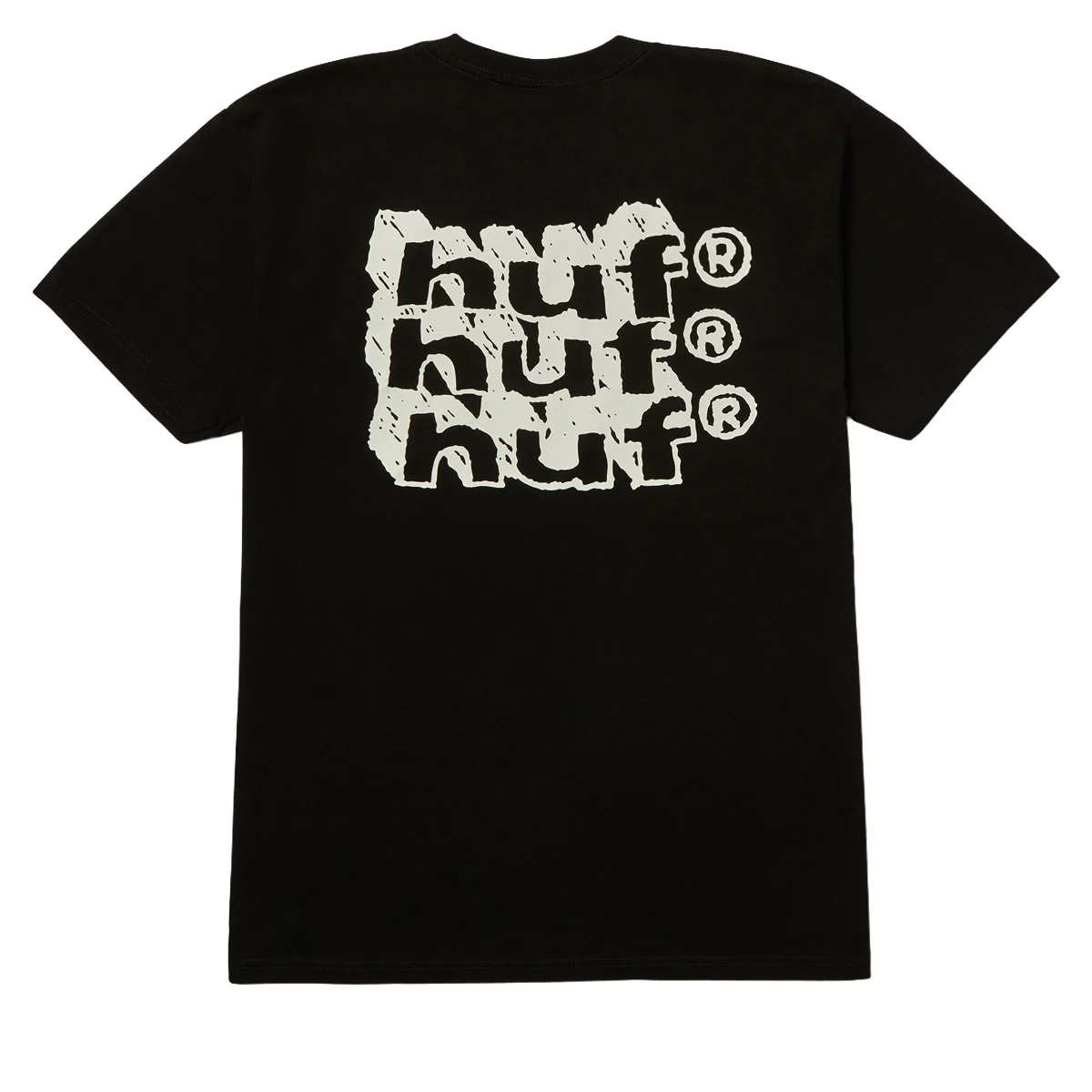 HUF Hand Stacked T-Shirt - Black