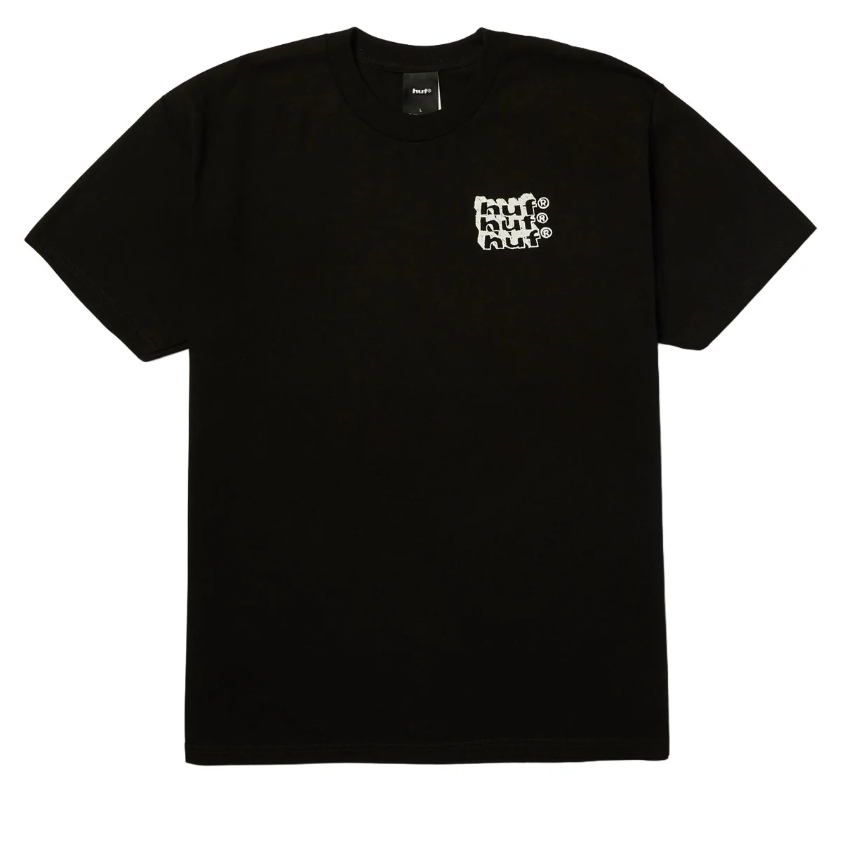 HUF Hand Stacked T-Shirt - Black - Image 2