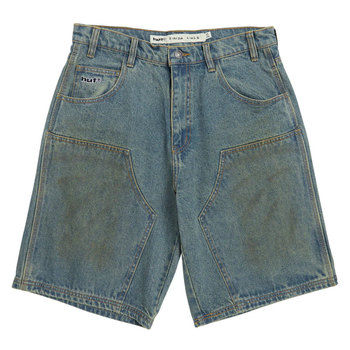 HUF Kinda Loose Double Knee Shorts - Dirty Wash
