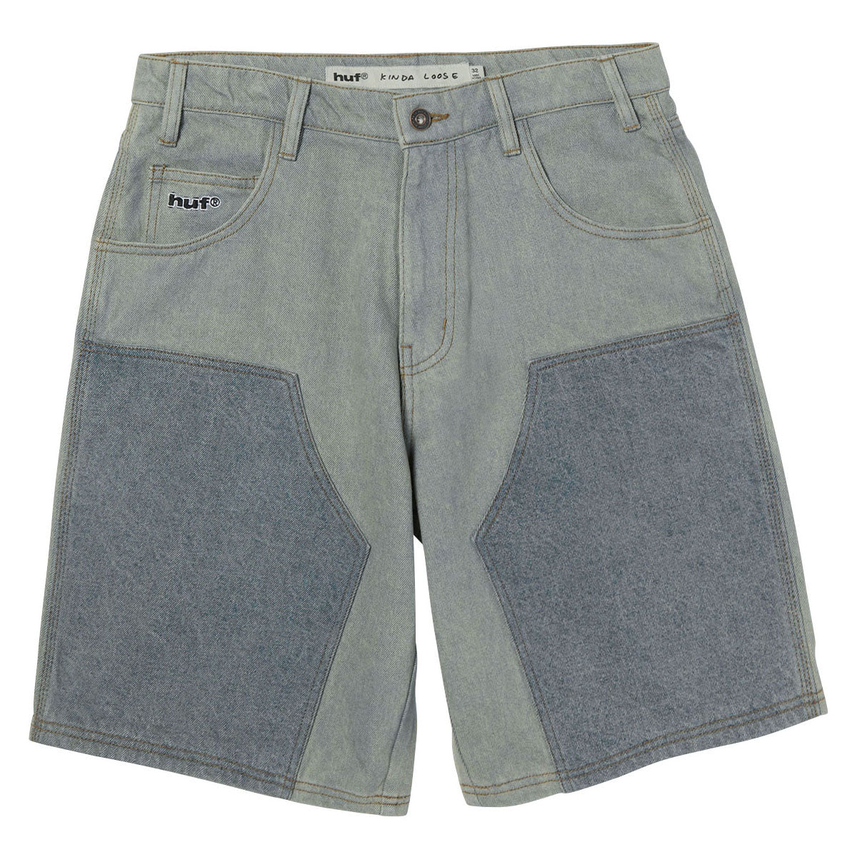 HUF Kinda Loose Double Knee Shorts - Light Indigo