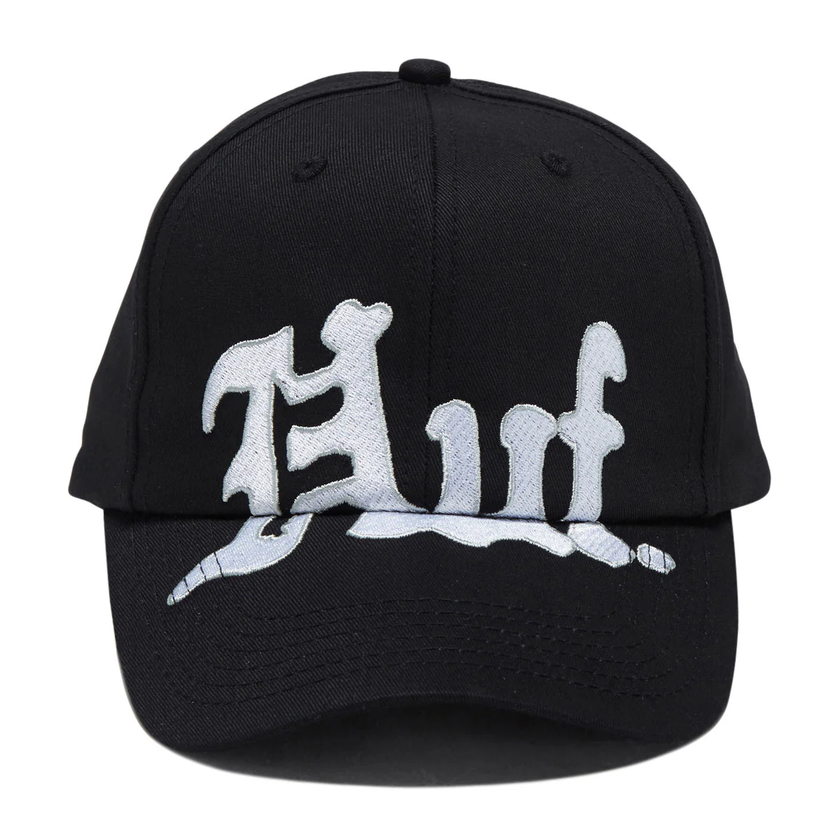 HUF Noble 6 Panel Snapback Hat - Black - Image 2